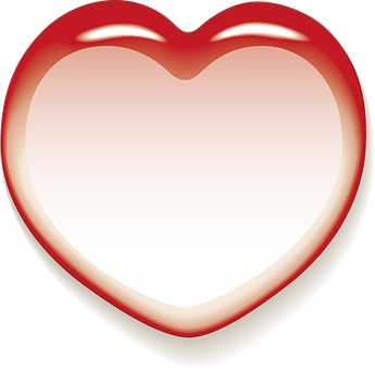 Glossy Heart Icon PNG image