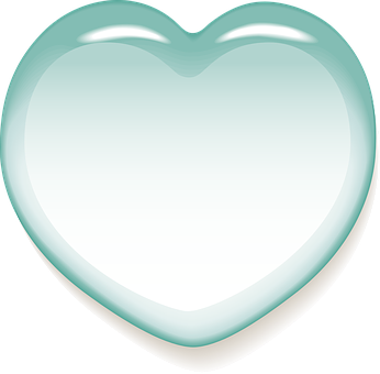 Glossy Heart Shape Frame PNG image