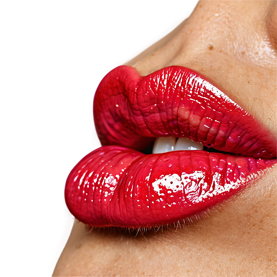 Glossy Lips Closeup Png 23 PNG image