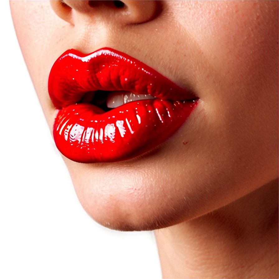 Glossy Lips Closeup Png 7 PNG image