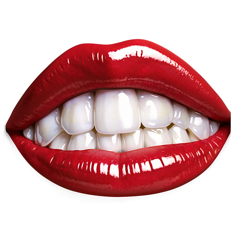 Glossy Lips Smile Png 20 PNG image