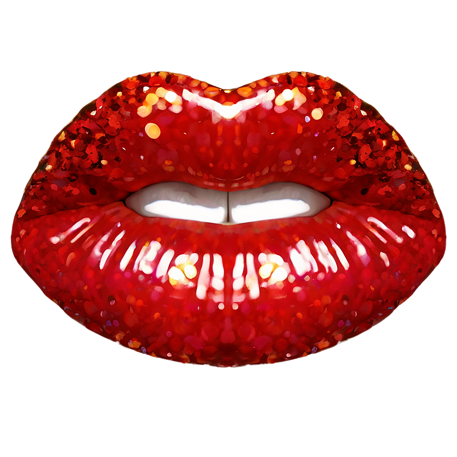 Glossy Lips With Glitter Png 06212024 PNG image