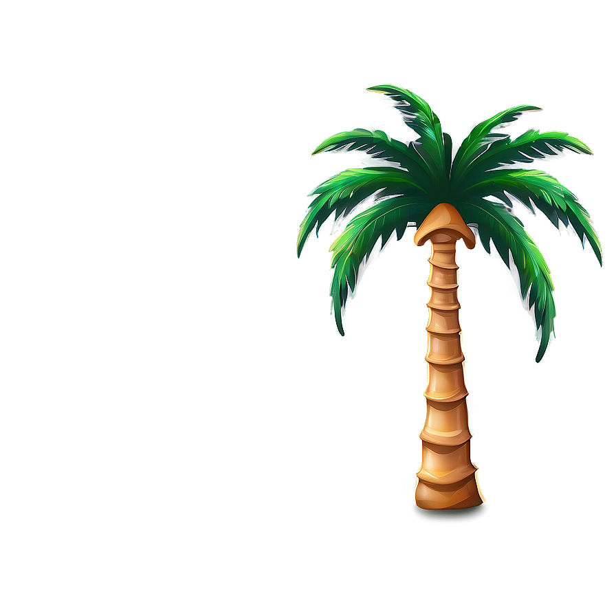 Glossy Palm Tree Emoji Png Dhp PNG image