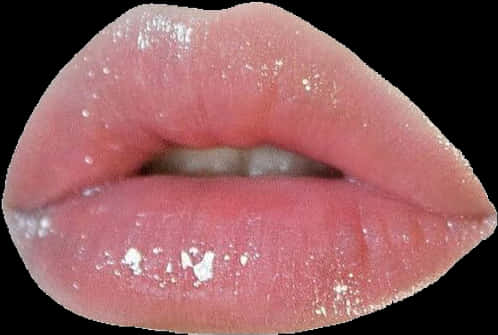 Glossy_ Pink_ Lips_ Closeup.jpg PNG image