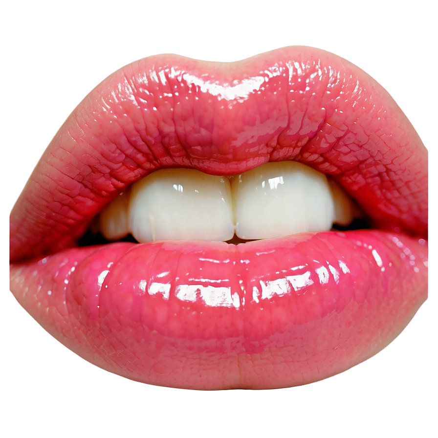 Glossy Pink Lips Png Pfe PNG image