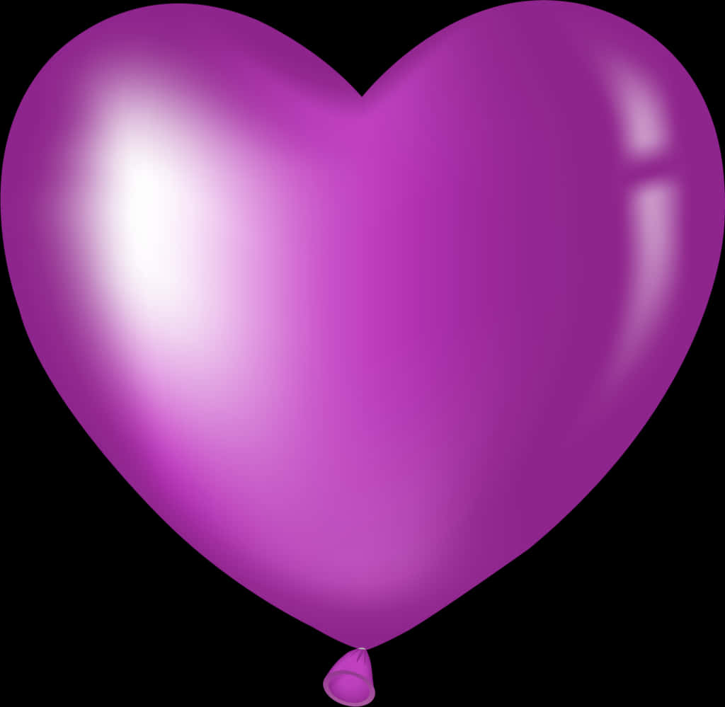 Glossy_ Purple_ Heart_ Clipart PNG image