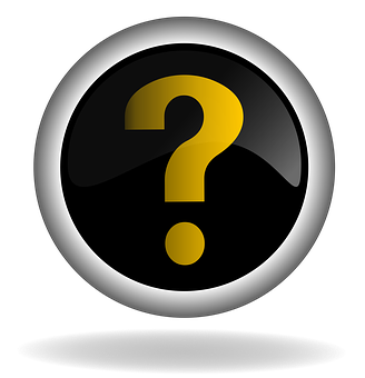 Glossy Question Mark Icon PNG image