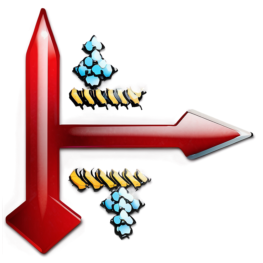 Glossy Red Arrow Design Png Wyl PNG image