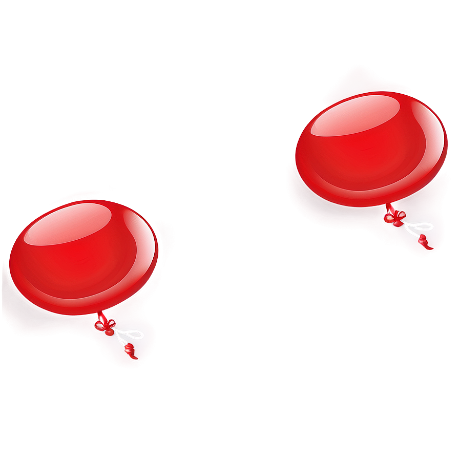 Glossy Red Balloons Png 44 PNG image