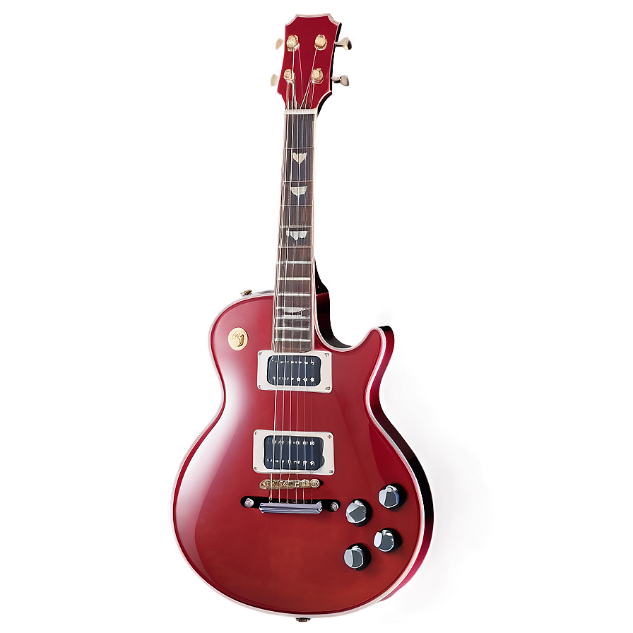 Glossy Red Guitar Png Qwv9 PNG image