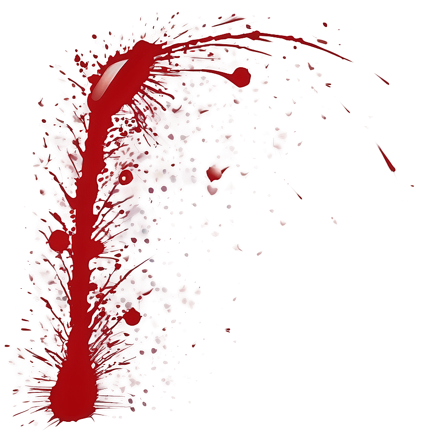 Glossy Red Splatter Art Png Dko PNG image