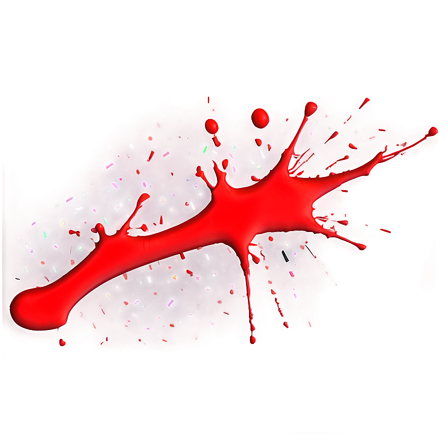 Glossy Red Splatter Png 30 PNG image