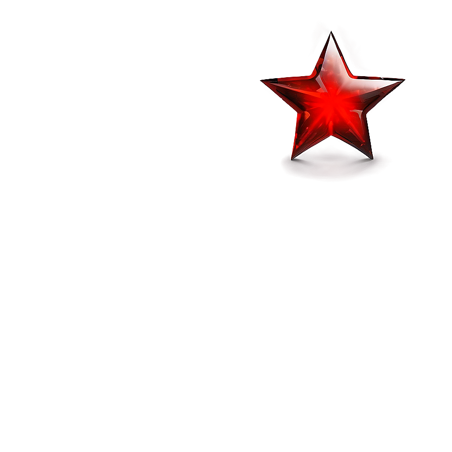 Glossy Red Star Png Qjq81 PNG image