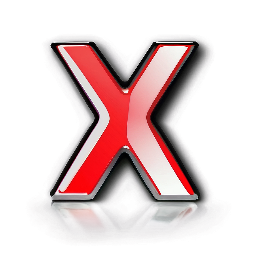 Glossy Red X Icon Png 06122024 PNG image