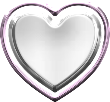 Glossy Silver Heart Icon PNG image