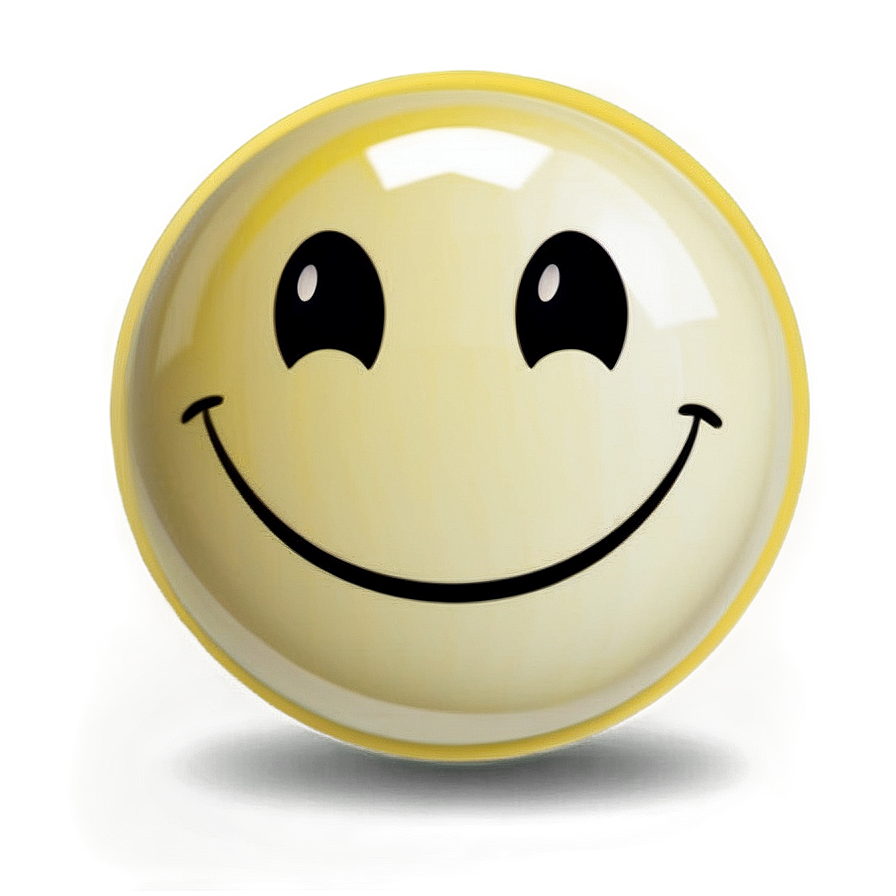 Glossy Smiley Face Sticker Png Vjn89 PNG image