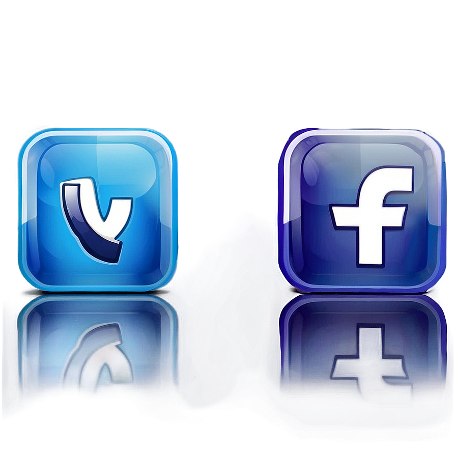 Glossy Social Media Icons Png 9 PNG image