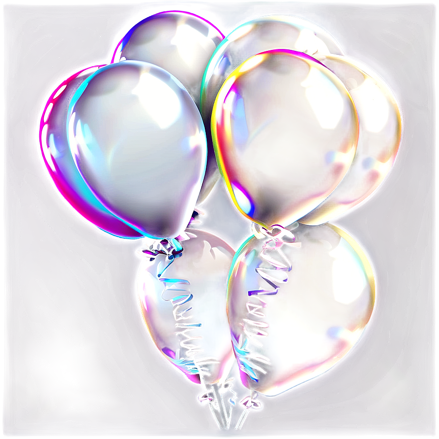 Glossy White Balloons Png 84 PNG image