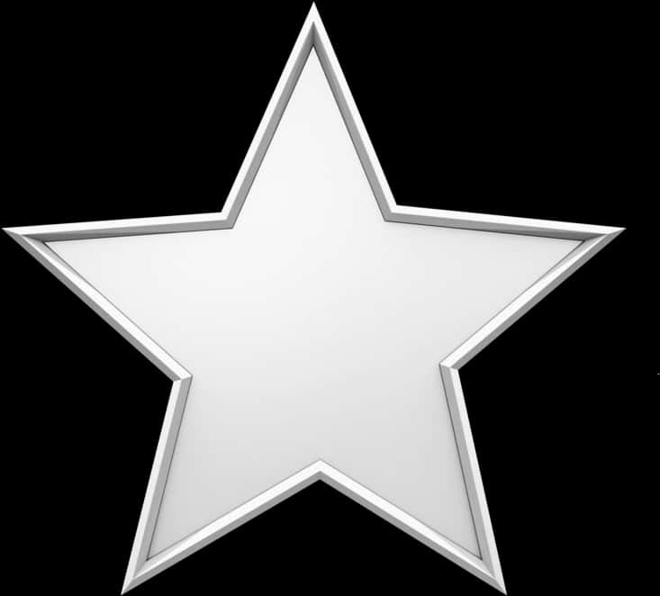Glossy White Star Graphic PNG image