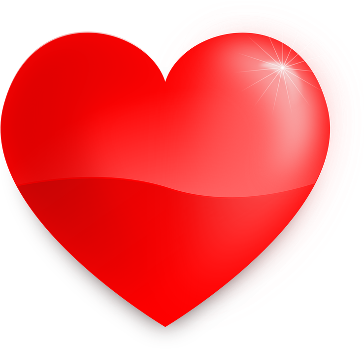 Glossy3 D Heart Graphic PNG image