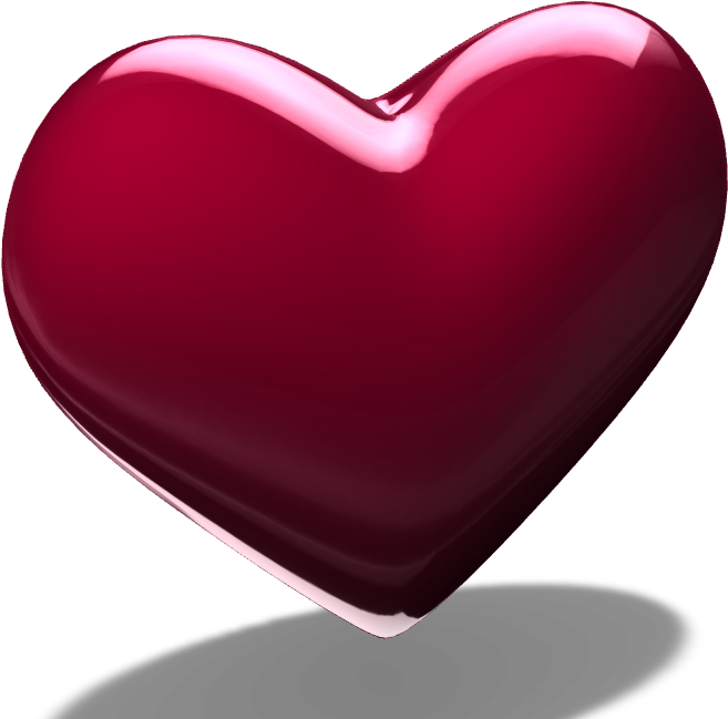 Glossy3 D Heart Render PNG image