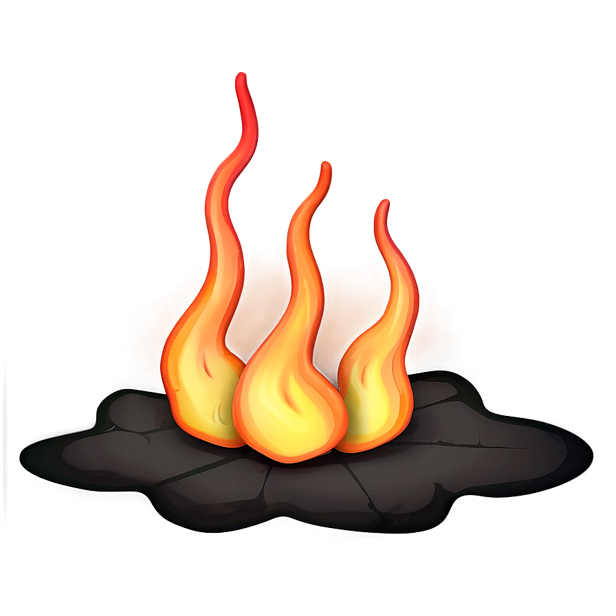 Glow Fire Emoji Art Png Ern60 PNG image