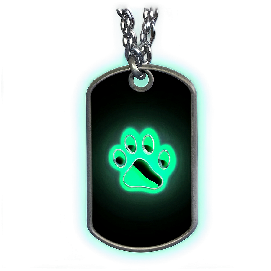 Glow In The Dark Dog Tags Png 55 PNG image