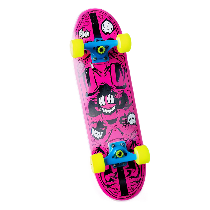 Glow In The Dark Skateboard Png Isk72 PNG image