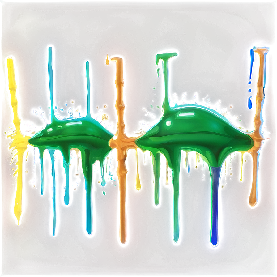 Glow In The Dark Spray Paint Drip Png Gve51 PNG image