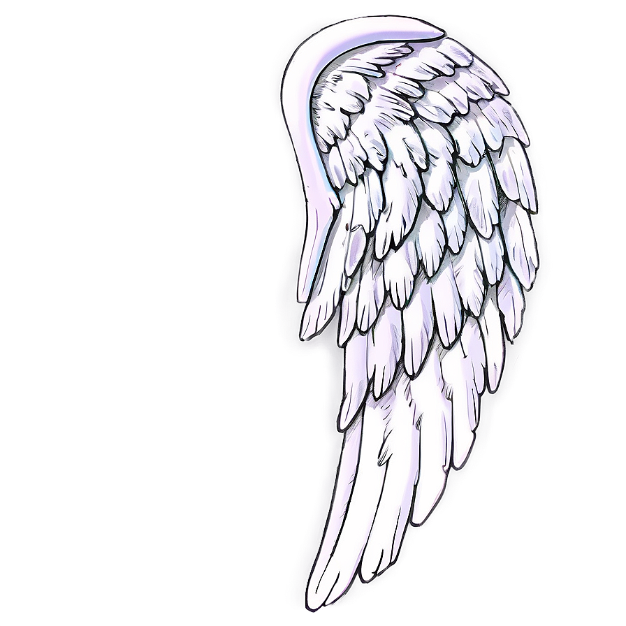 Glowing Angel Wings Outline Png Moh PNG image