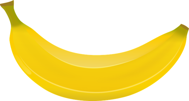 Glowing Banana Artwork PNG image