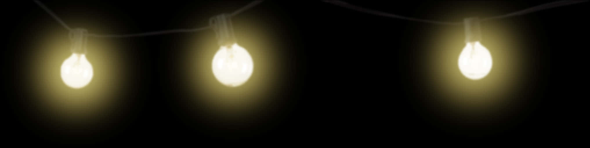 Glowing Bulbsin Darkness PNG image