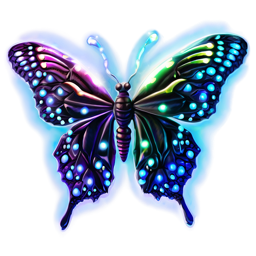 Glowing Butterfly Effect Png Uud PNG image