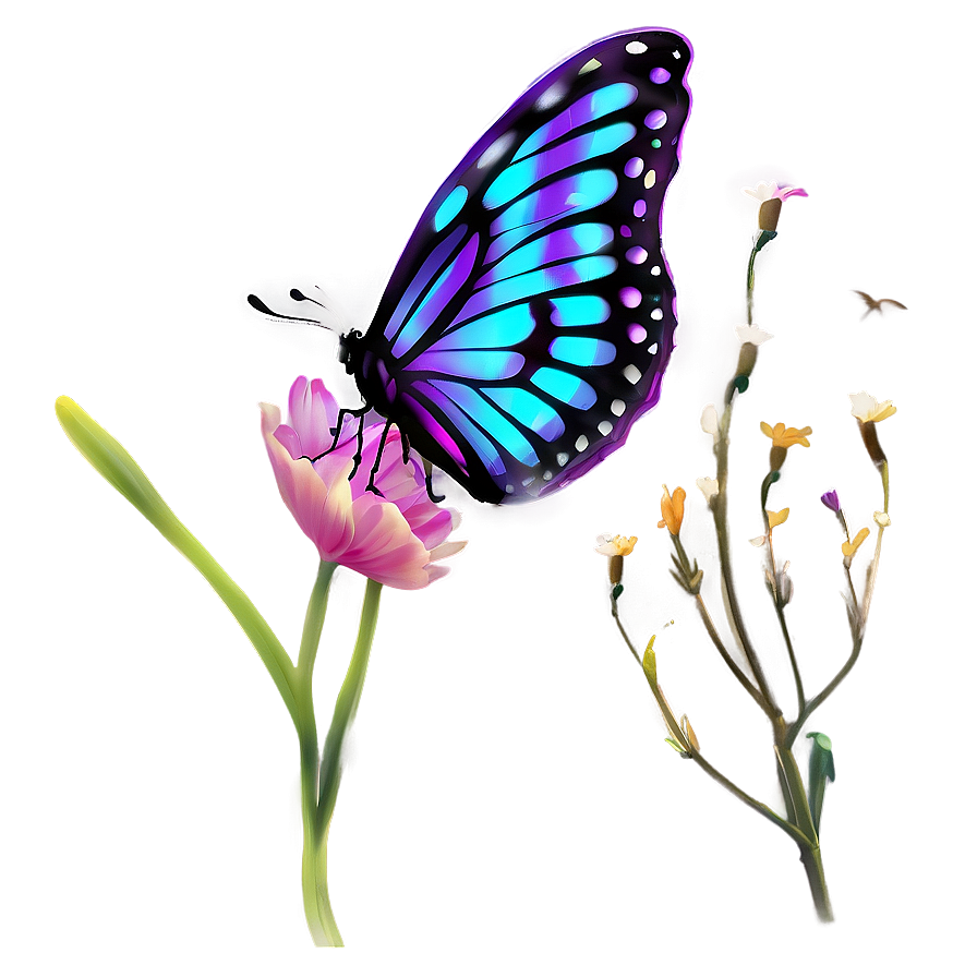 Glowing Butterfly Transparent Png 42 PNG image