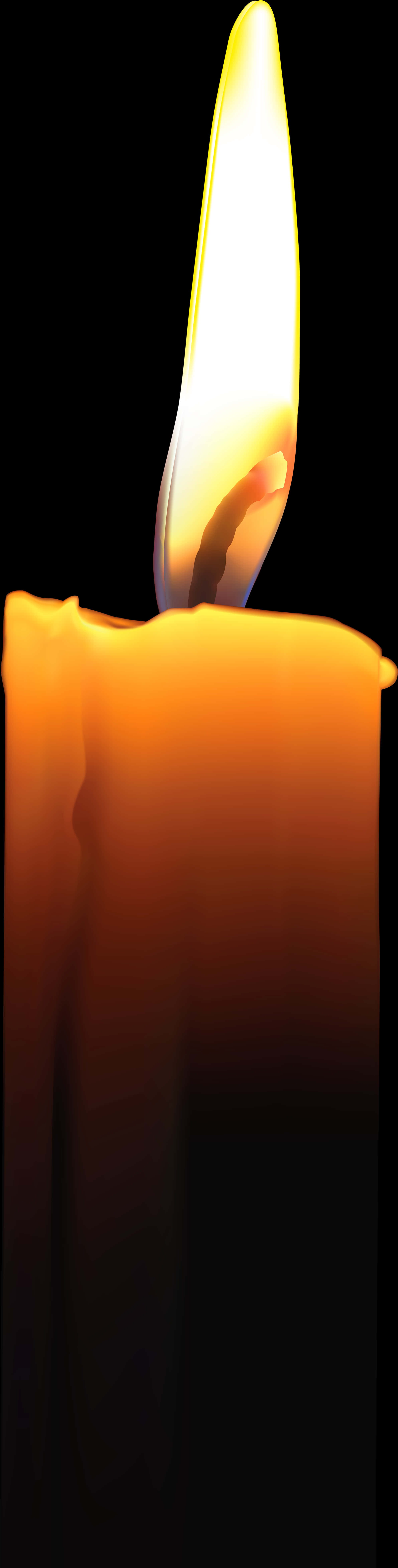 Glowing Candle Flame PNG image