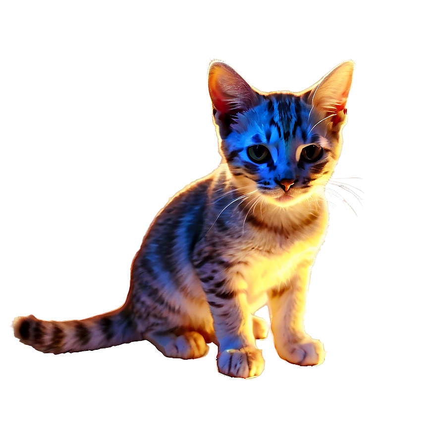 Glowing Cat Png 05232024 PNG image