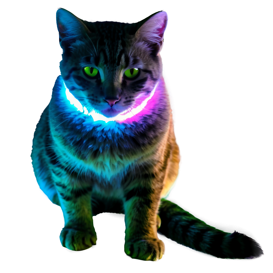 Glowing Cat Png 05232024 PNG image