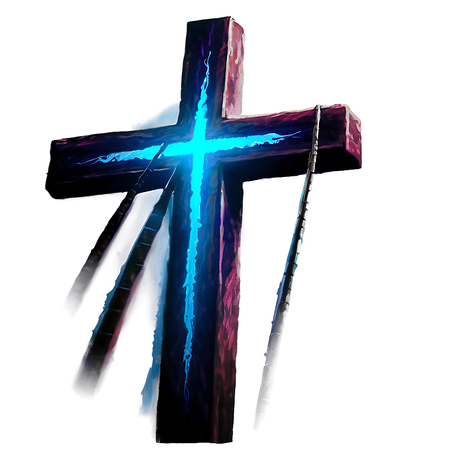 Glowing Catholic Cross Phenomenon Png Qsi PNG image