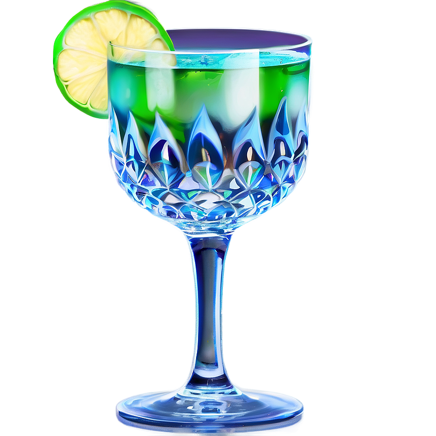 Glowing Cocktail Glass Png Qvk1 PNG image