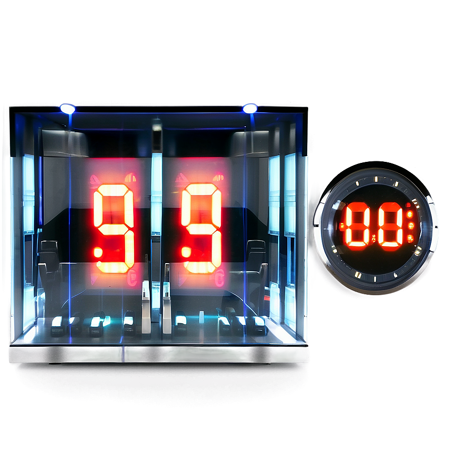 Glowing Countdown Timer Png 06282024 PNG image