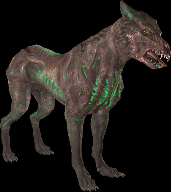 Glowing Creature Nightmare PNG image