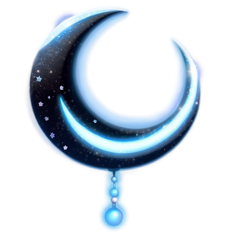 Glowing Crescent Moon Png 05212024 PNG image