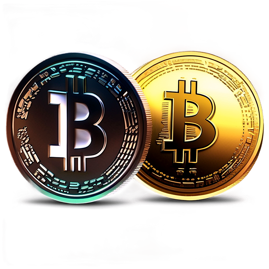 Glowing Crypto Coin Png 18 PNG image