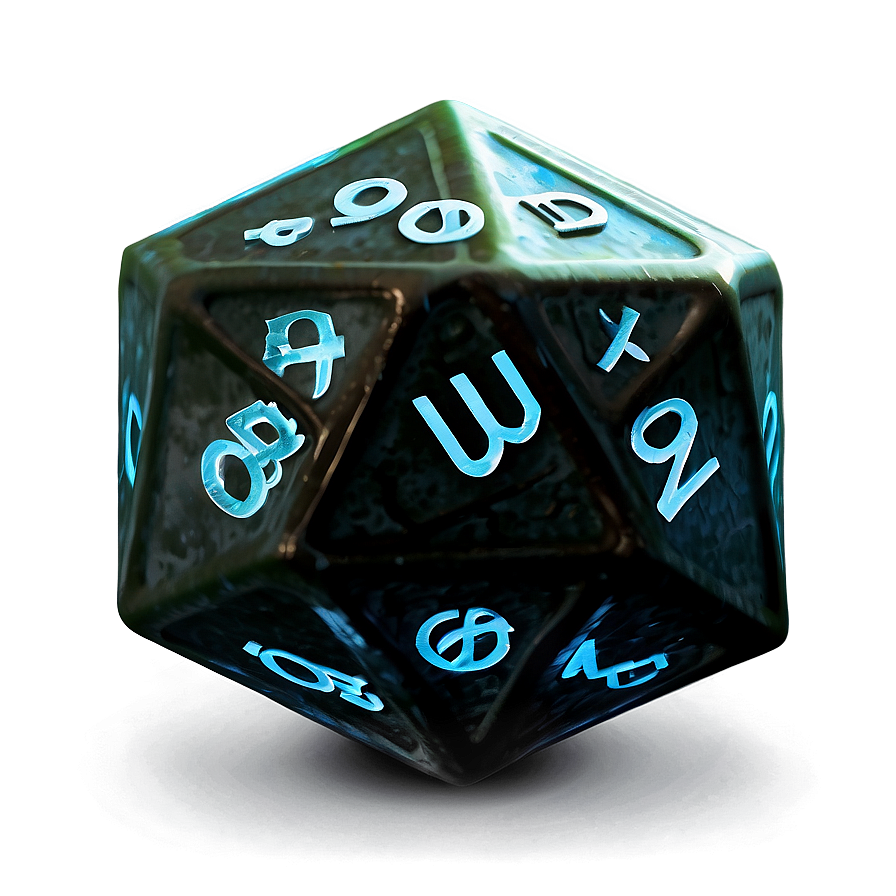 Glowing D20 Png Xuo36 PNG image