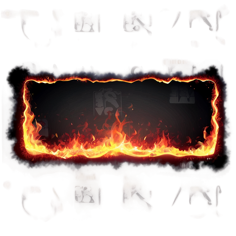 Glowing Ember Border Png 83 PNG image