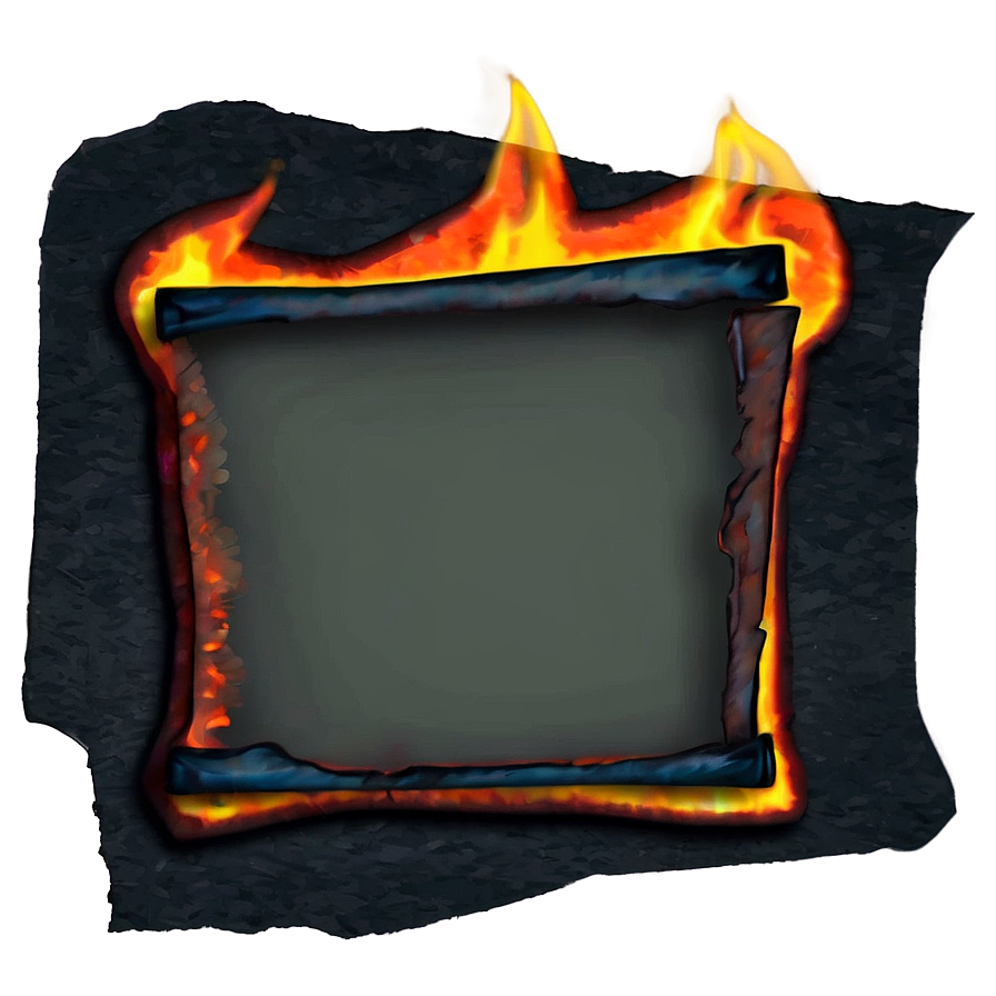 Glowing Embers On Paper Png 58 PNG image