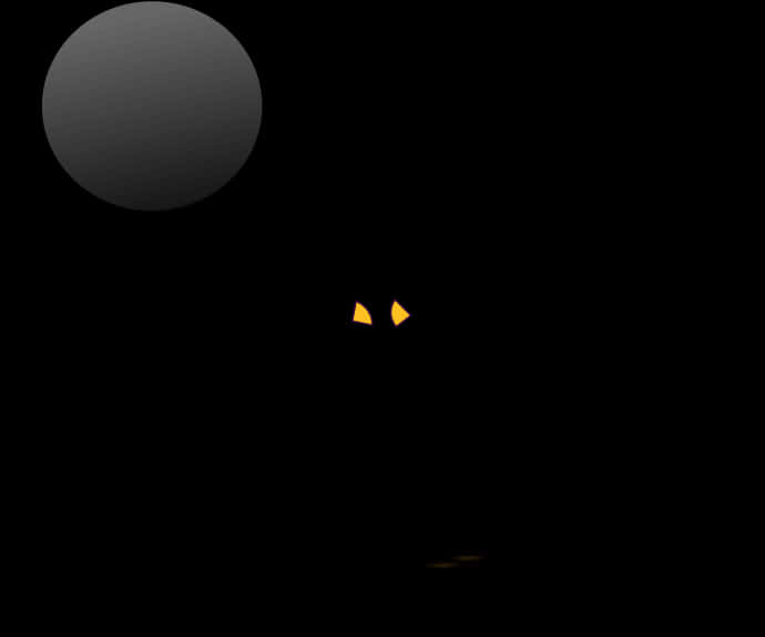 Glowing Eyesin Darkness PNG image