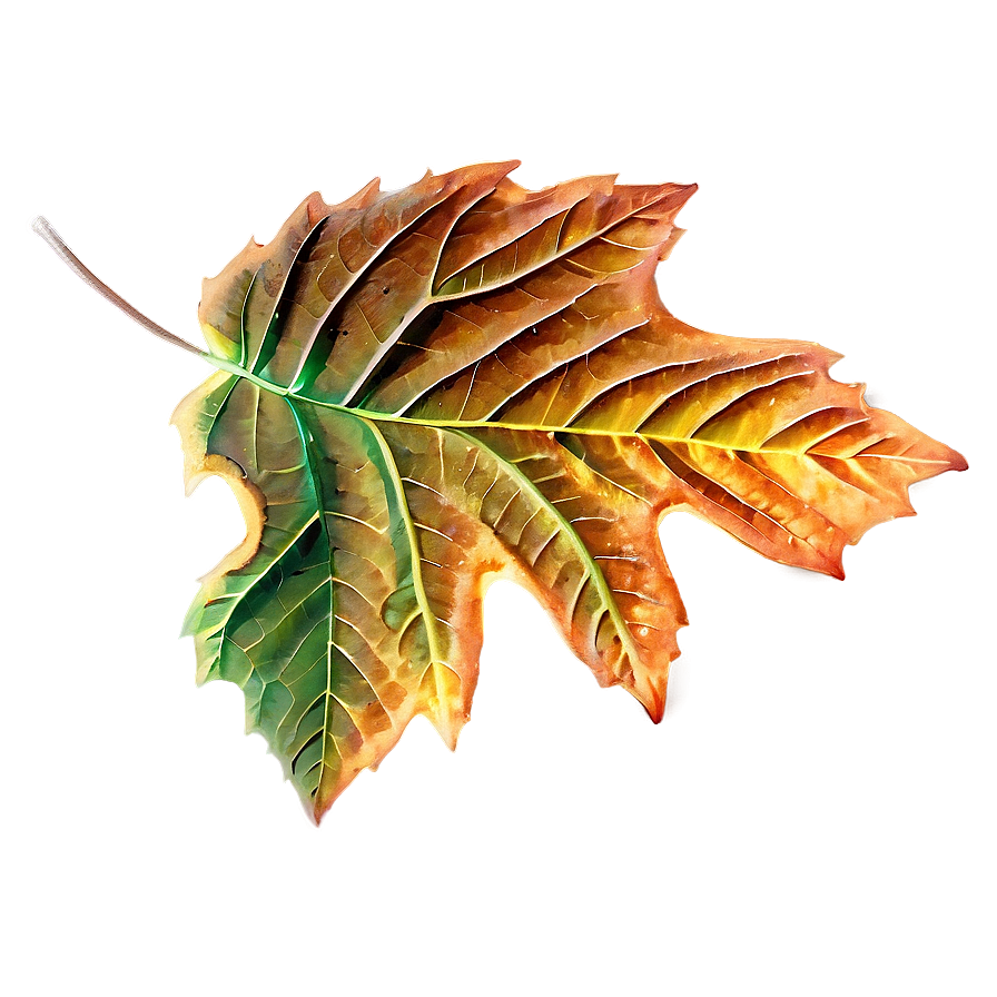 Glowing Fall Leaf Png 64 PNG image