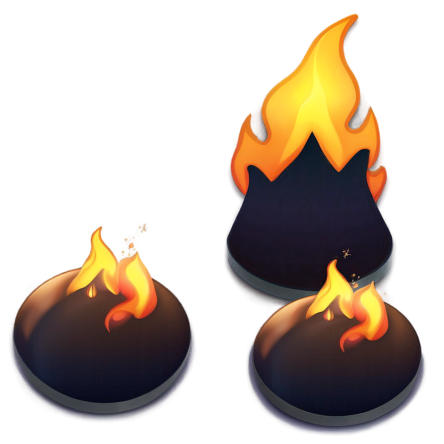 Glowing Fire Emoji Image Png 05042024 PNG image