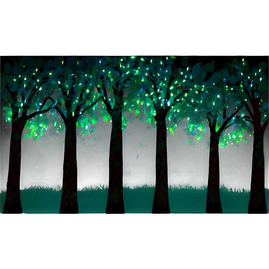 Glowing Firefly Trees Png Rqd PNG image